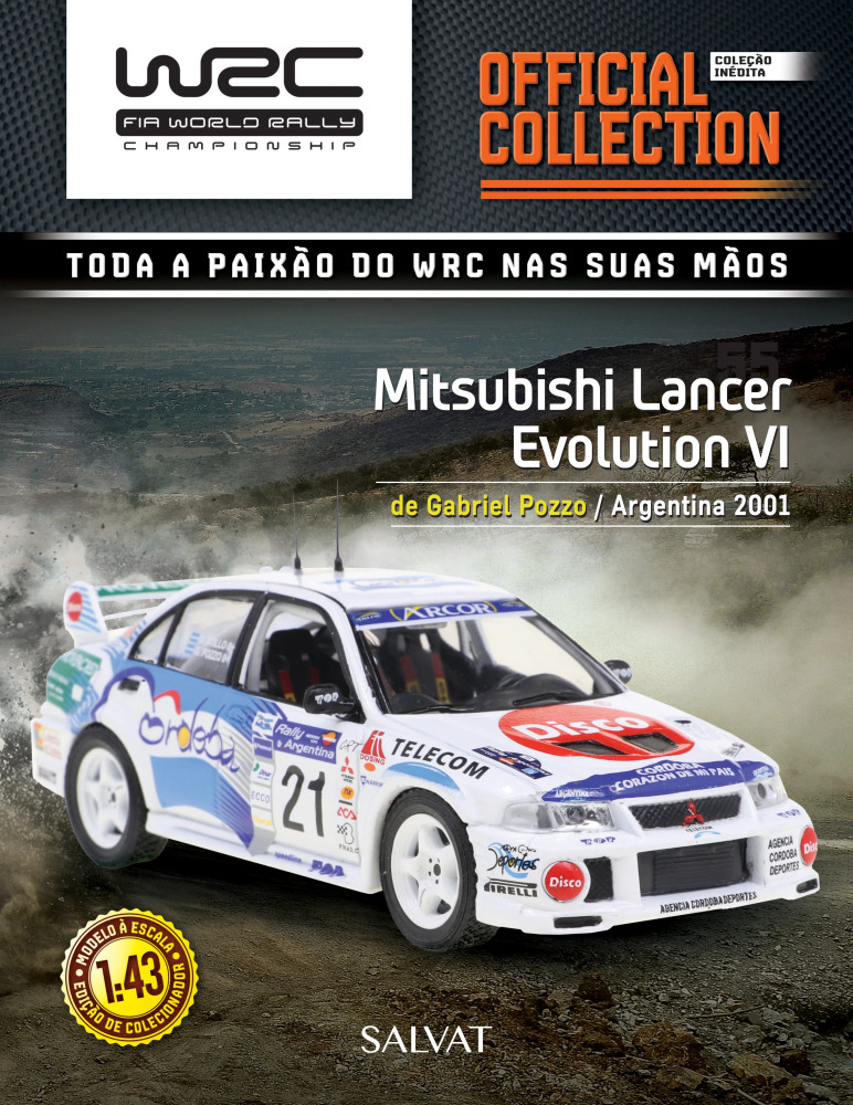 Mitsubishi Lancer Evolution VI 2001 WRC Nº 45