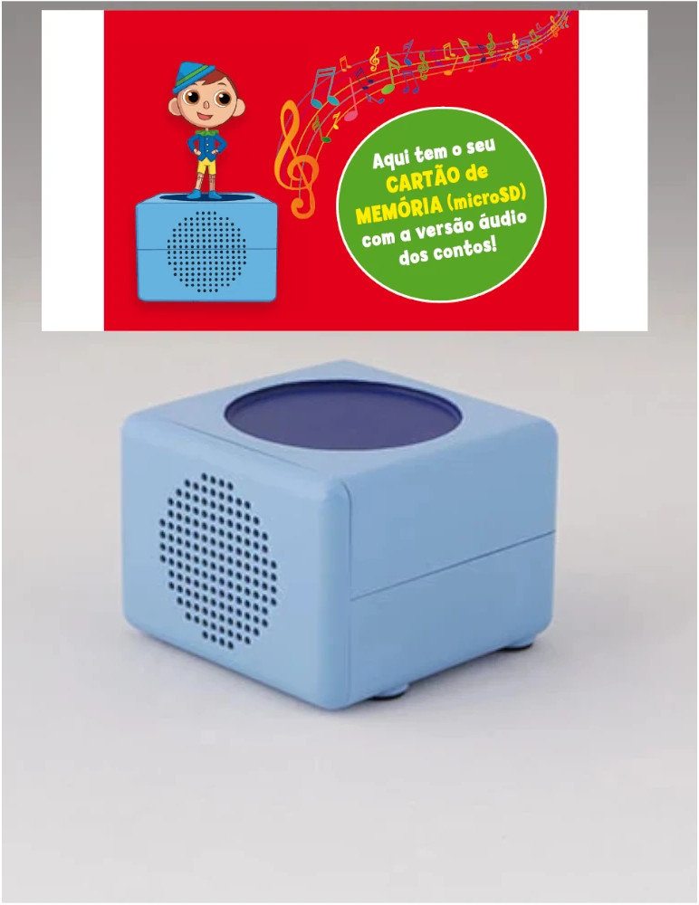 O conto de os Três Porquinhos + cartão SD e alto-falante