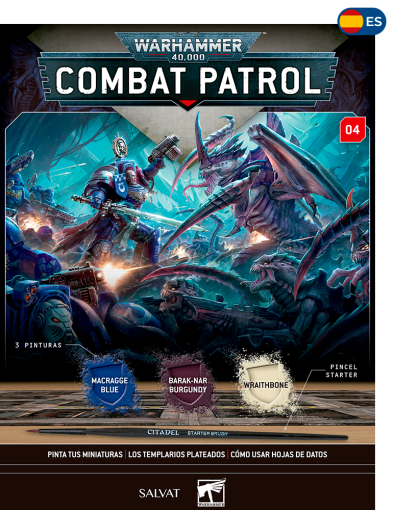 3 tintas (Macragge Blue, Barak-Nar Burgundy, Wraithbone) + pincel starter
