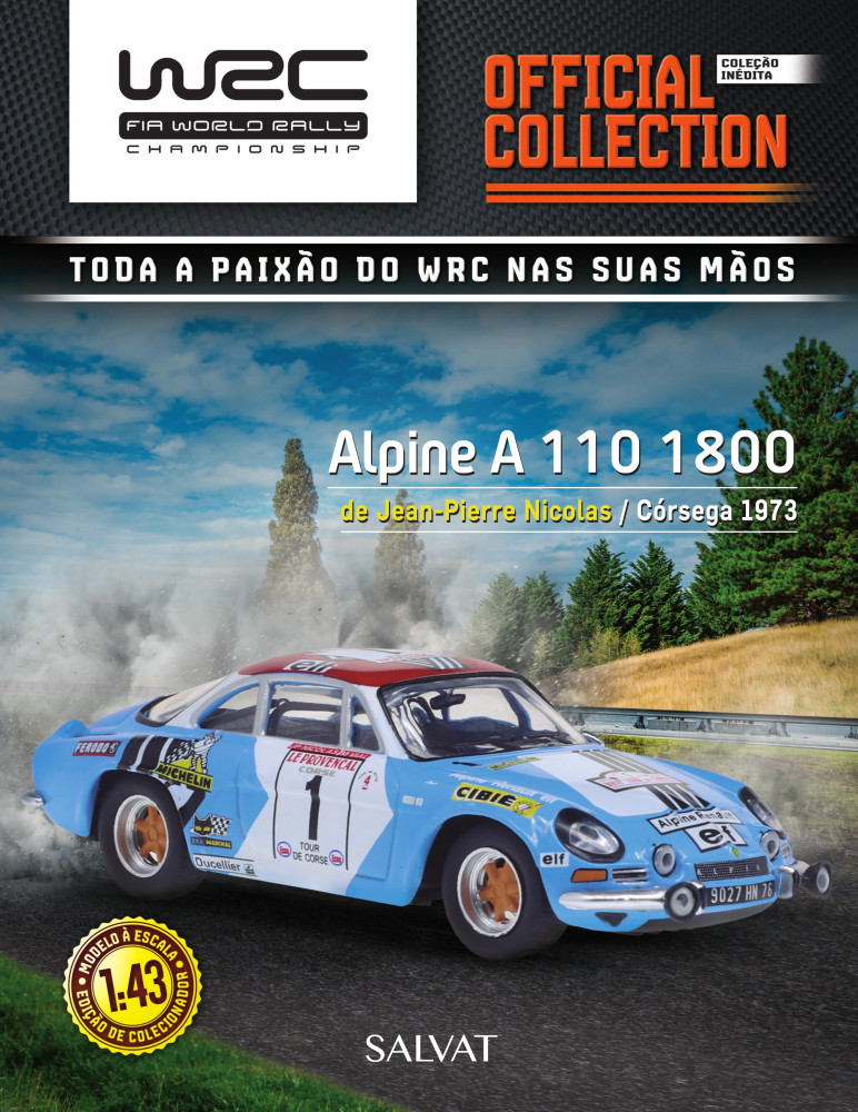 Alpine A 110 1800 1973 WRC Nº 19