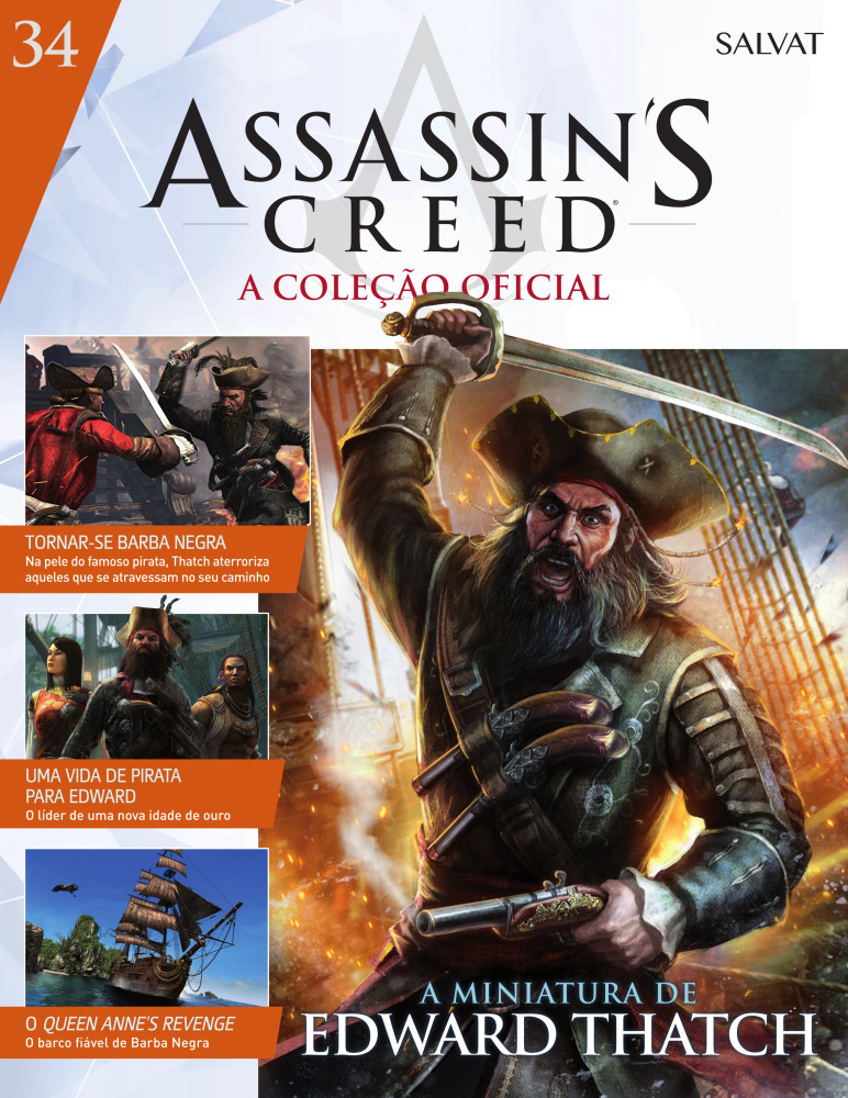 Nº34 Edward ThatchAssassin's Creed - A Coleção Oficial